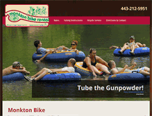 Tablet Screenshot of monktonbike.com